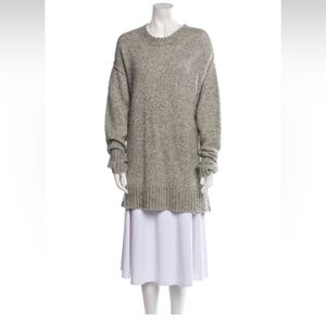 R13 Crewneck Gray Sweater; Size: Small